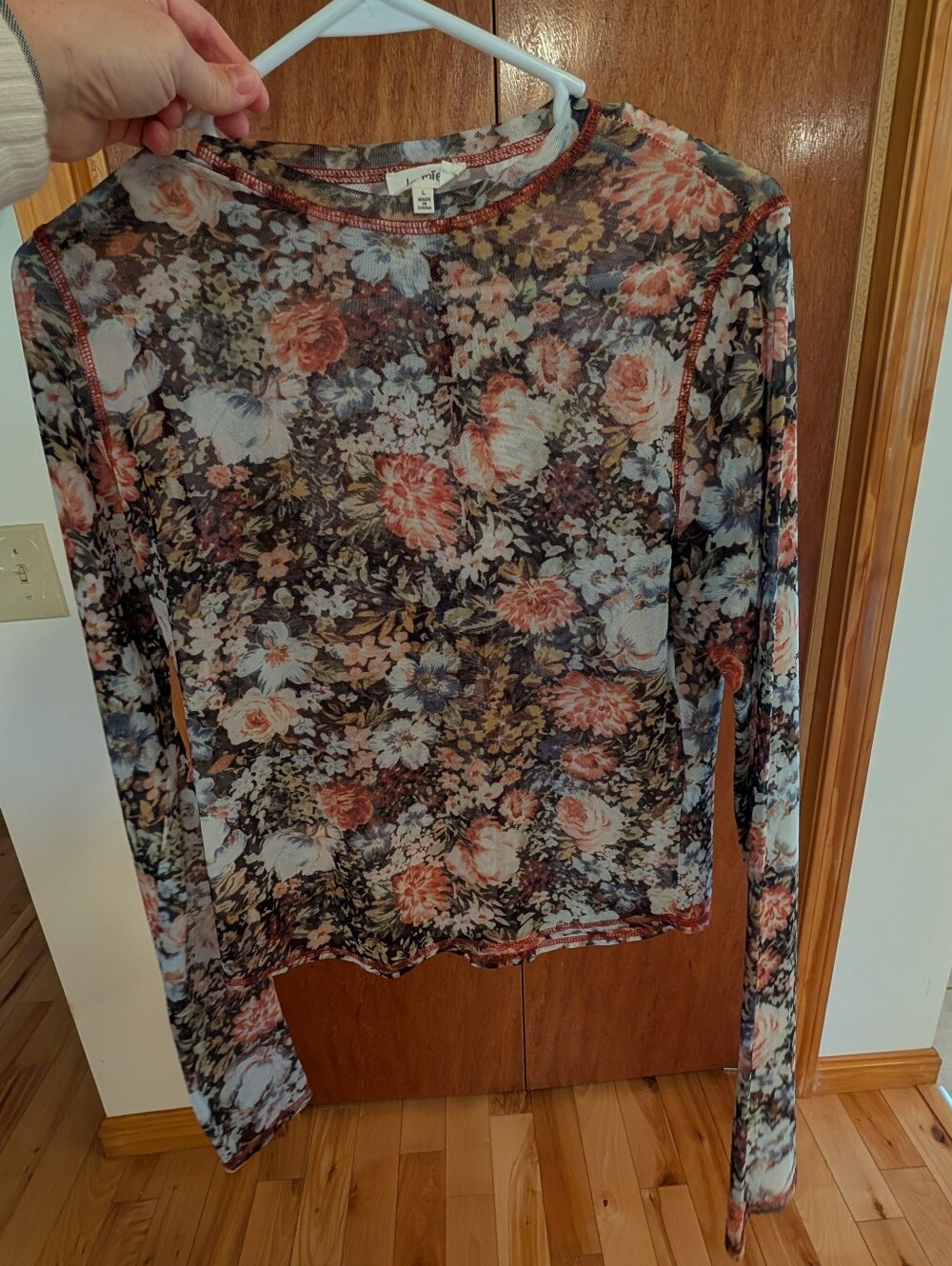 Sheer Floral Fashion Top